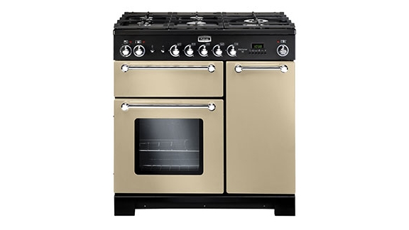 Falcon Kitchener 900mm Dual Fuel Freestanding Cooker - Cream Chrome