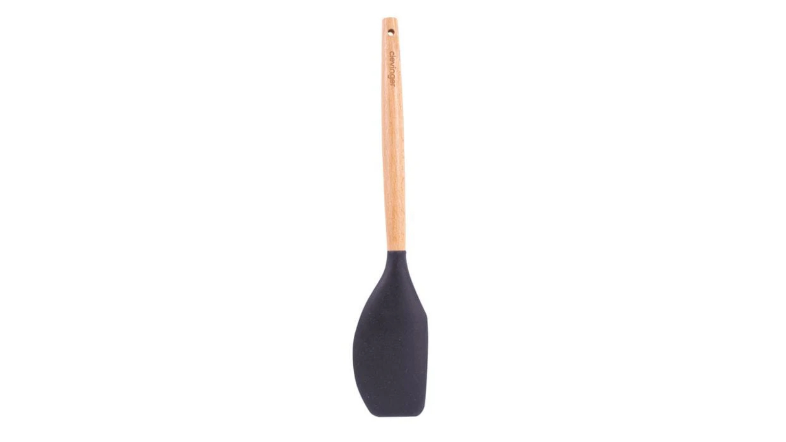 Clevinger 2 Piece Beechwood and Silicone Spatula - Charcoal