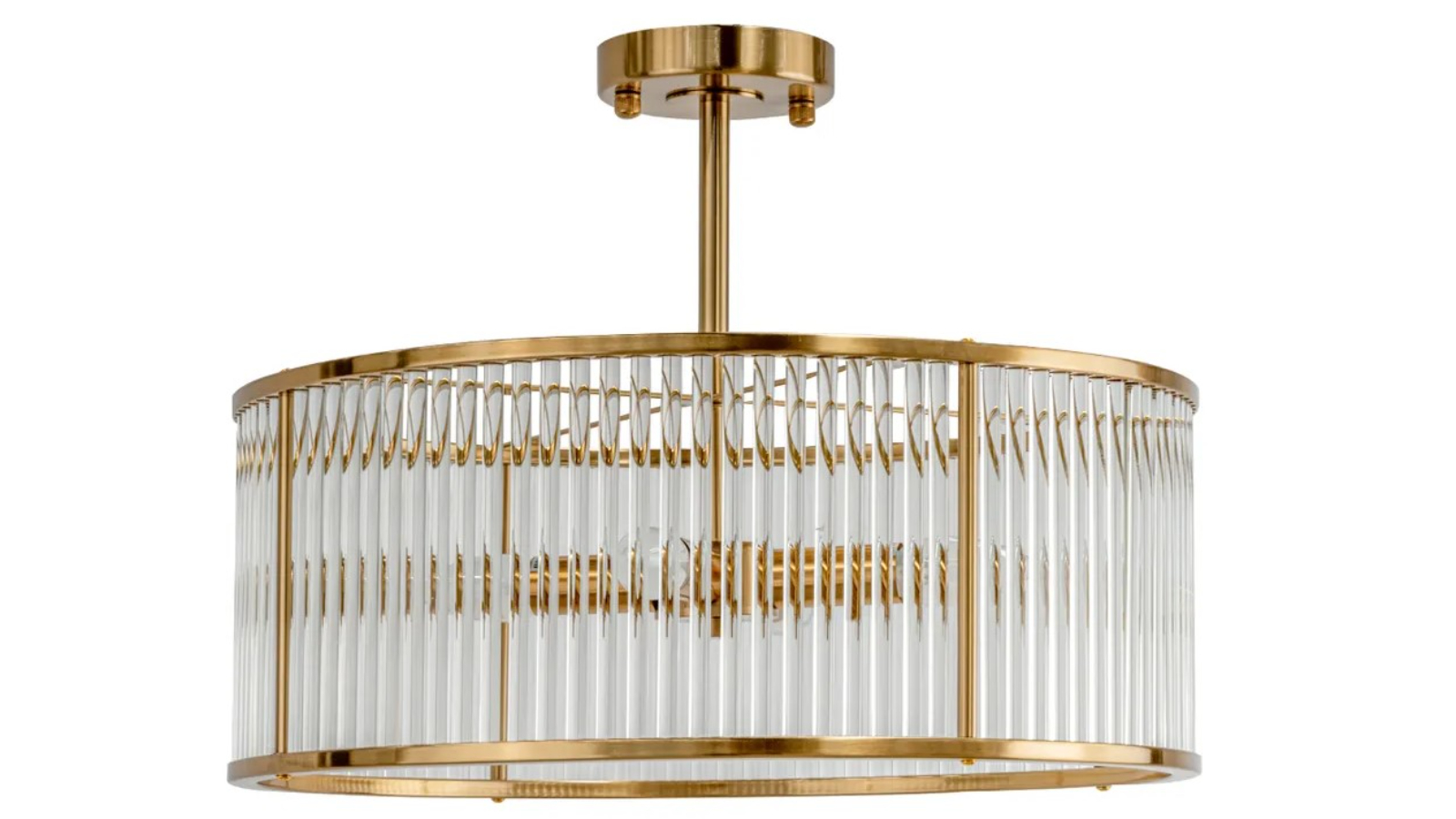 Cafe Lighting & Living Farrah Flush Mount - Brass