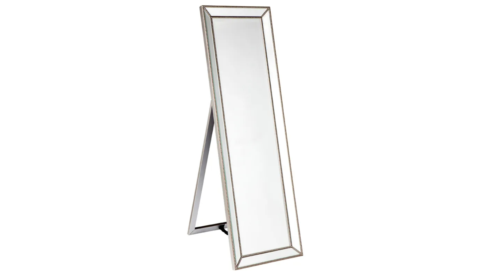 Cafe Lighting & Living Zeta Cheval Mirror - Antique Silver