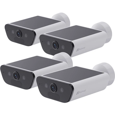 EZVIZ CB5 4K 4-Pack Security Camera + Solar Panel