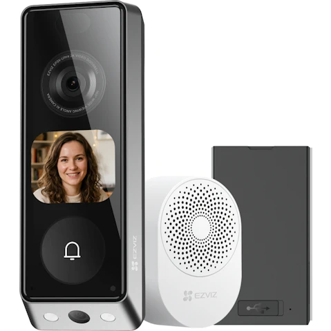 EZVIZ EP8 Ultra Dual Camera Video Doorbell with Chime