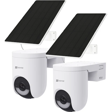 EZVIZ HB8 Lite 3K 2-Pack Security Camera + Solar Panel