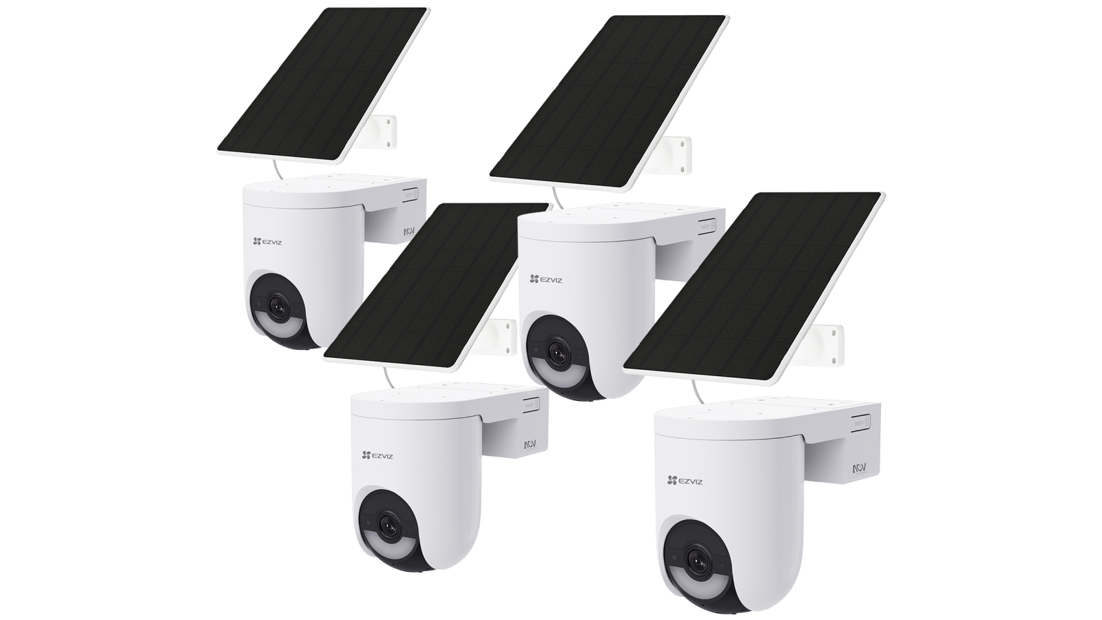 EZVIZ HB8 Lite 3K 4-Pack Security Camera + Solar Panel