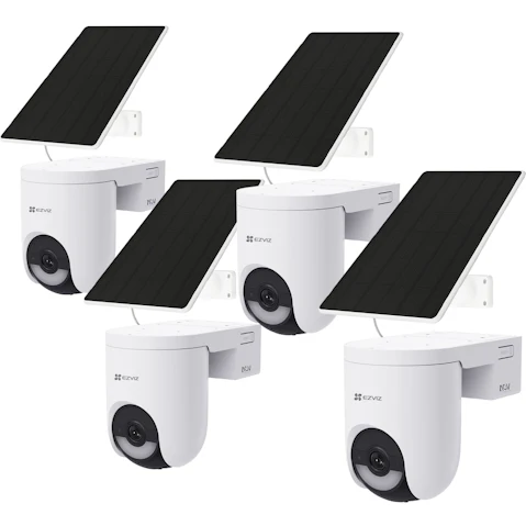 EZVIZ HB8 Lite 3K 4-Pack Security Camera + Solar Panel