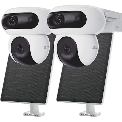 EZVIZ HB90 Dual 3K 2-Pack Security Camera + Solar Panel
