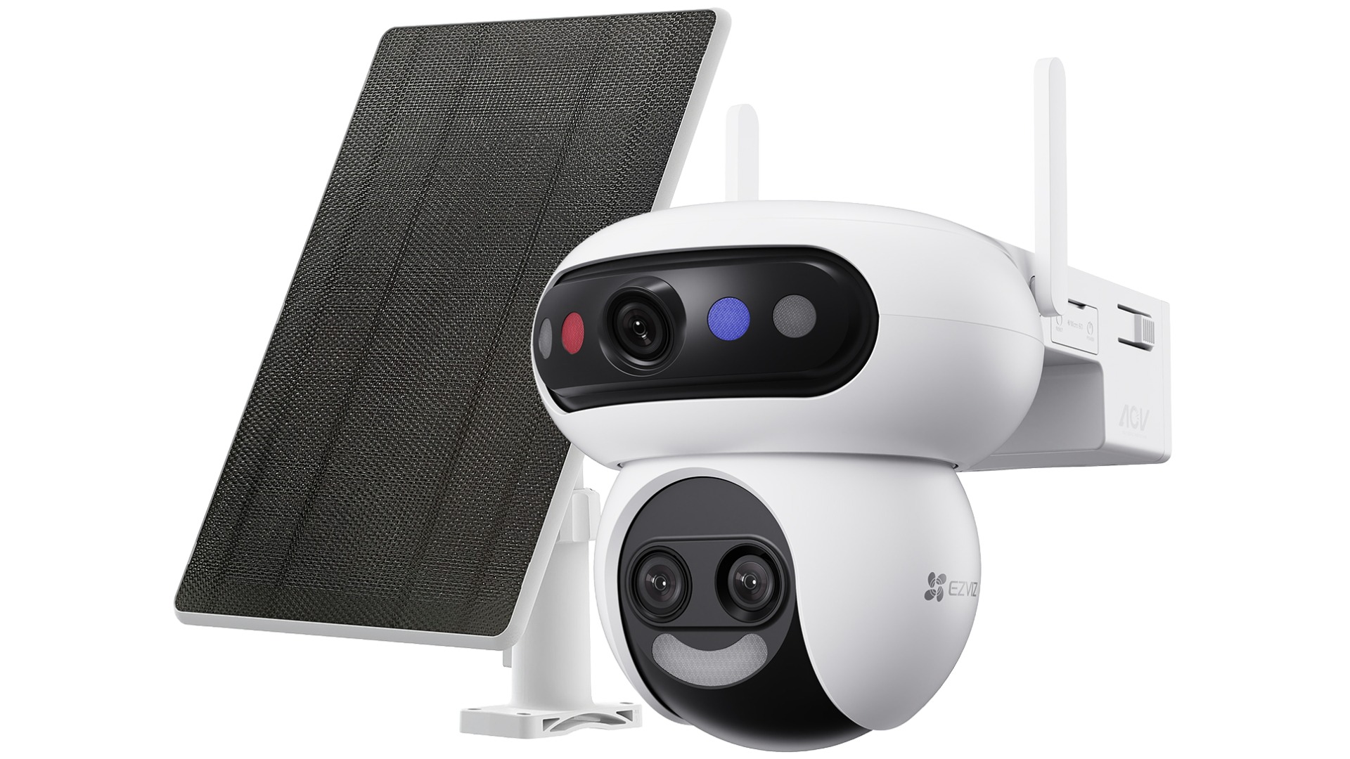 EZVIZ HB90F Triple-Lens Wi-Fi Battery Camera + Solar Panel 8W