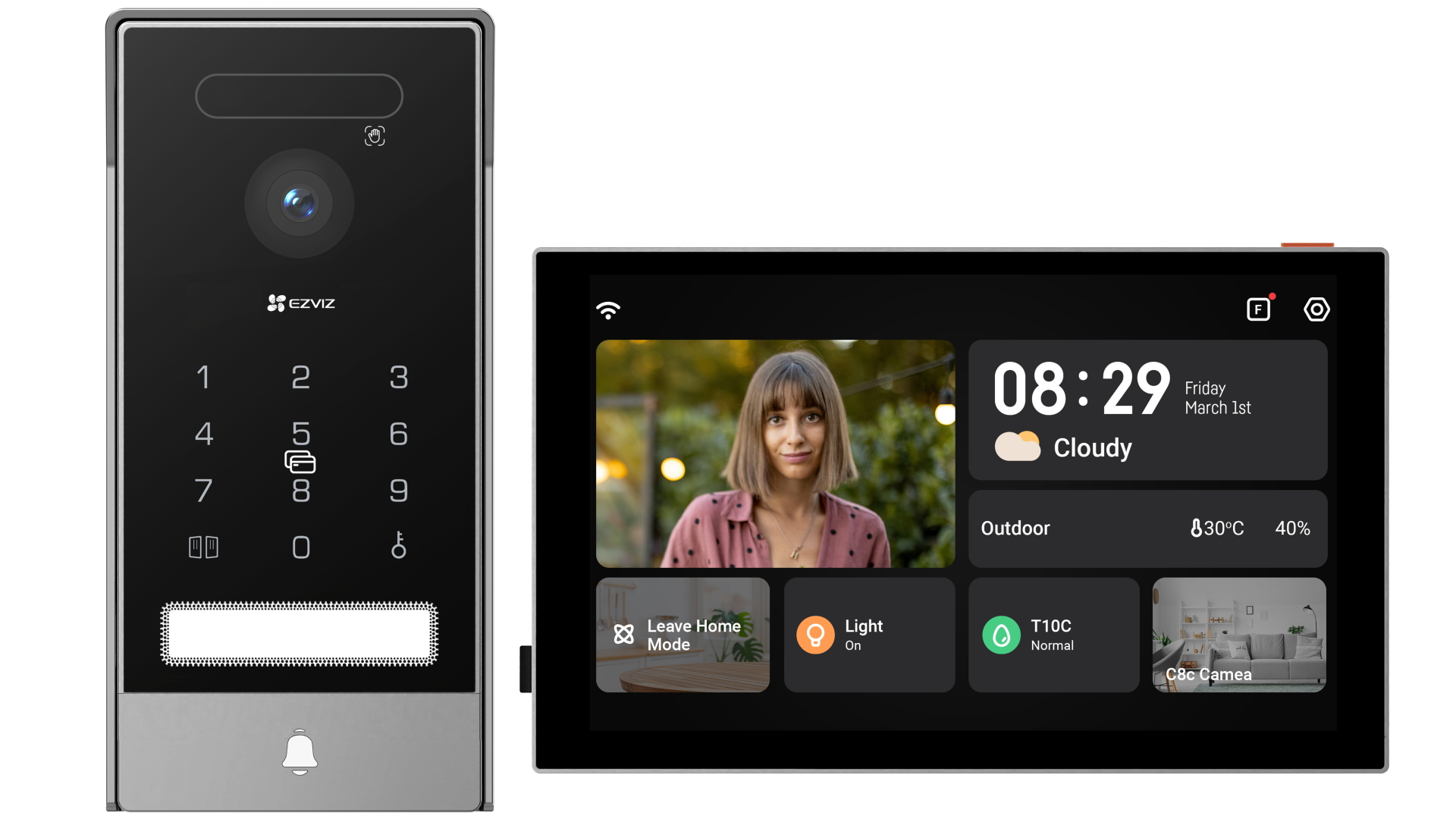 EZVIZ HP7 Pro 4K Palm Vein Video Doorphone
