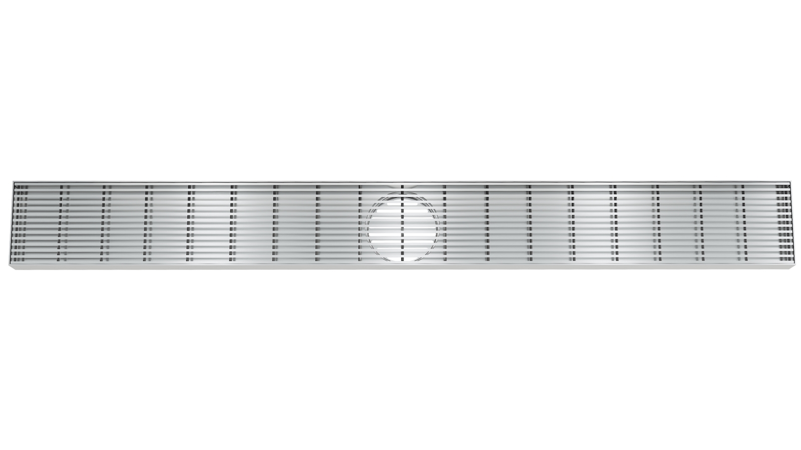 Linsol EzyFlow 1000 Linear Heelguard Channel Grate - Brushed Steel