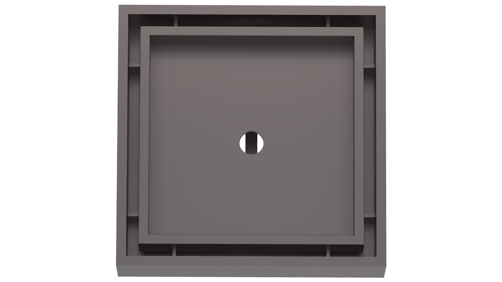 Linsol EzyFlow 110 Square Tile Insert Grate - Gunmetal