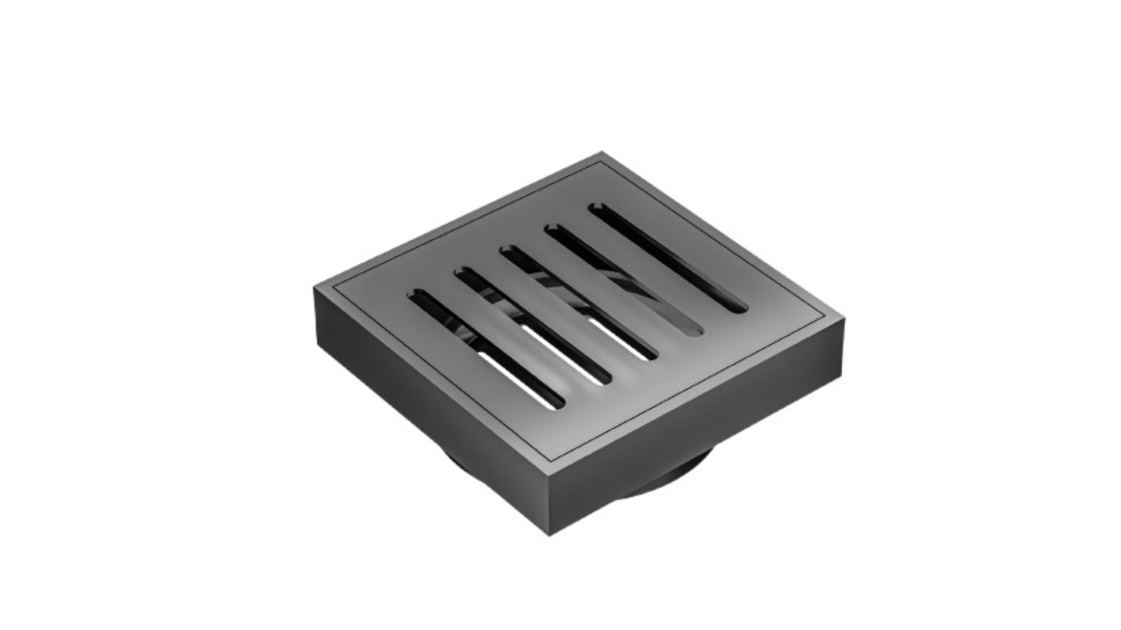 Linsol Ezyflow 110mm Vertical Pressed Square Waste DN89 - Gunmetal