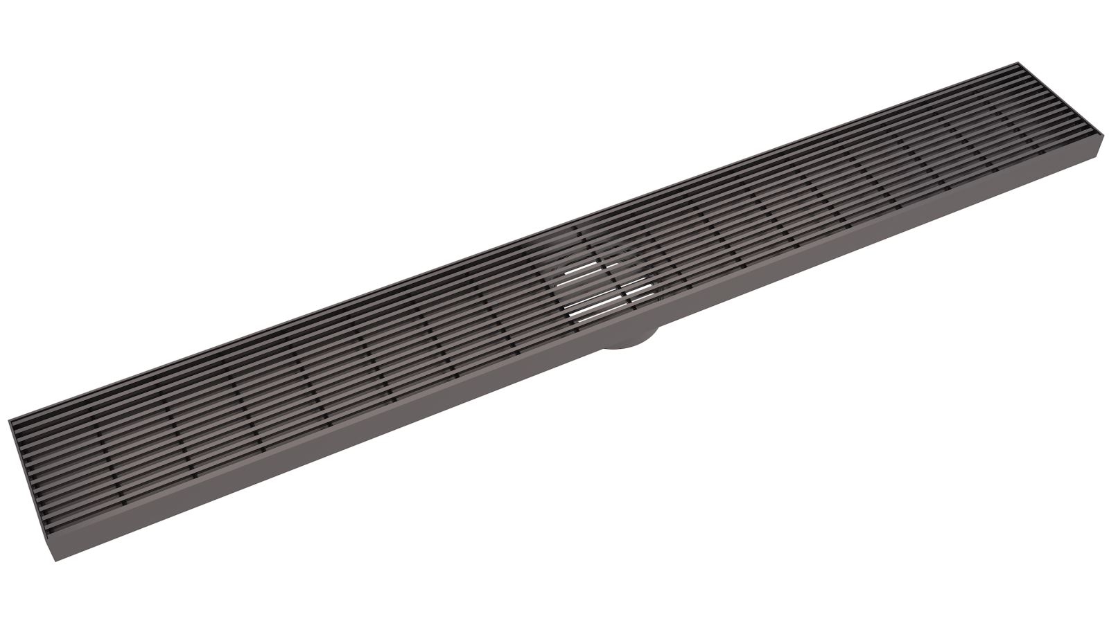 Linsol EzyFlow 800 Linear Heelguard Channel Grate - Gunmetal