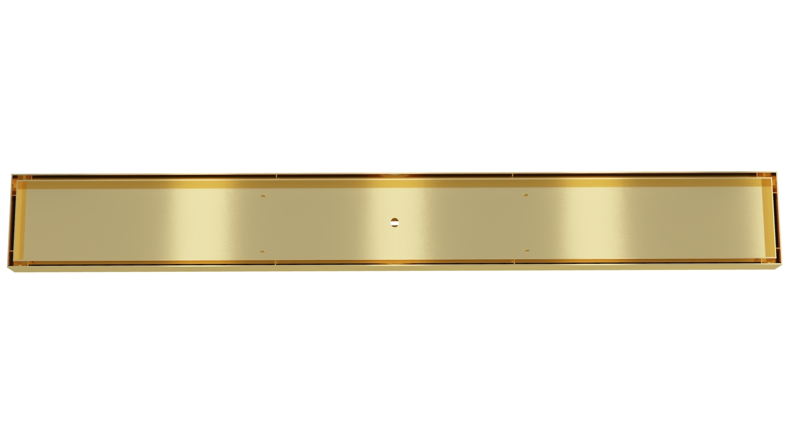 Linsol EzyFlow 800 Tile Insert Channel Grate - Brushed Brass