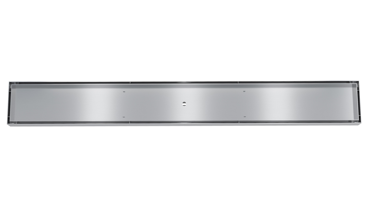 Linsol EzyFlow 800 Tile Insert Channel Grate - Brushed Steel