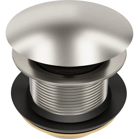 Linsol EzyFlow 40mm Pop-up Plug & Waste for Bath - Brushed Nickel