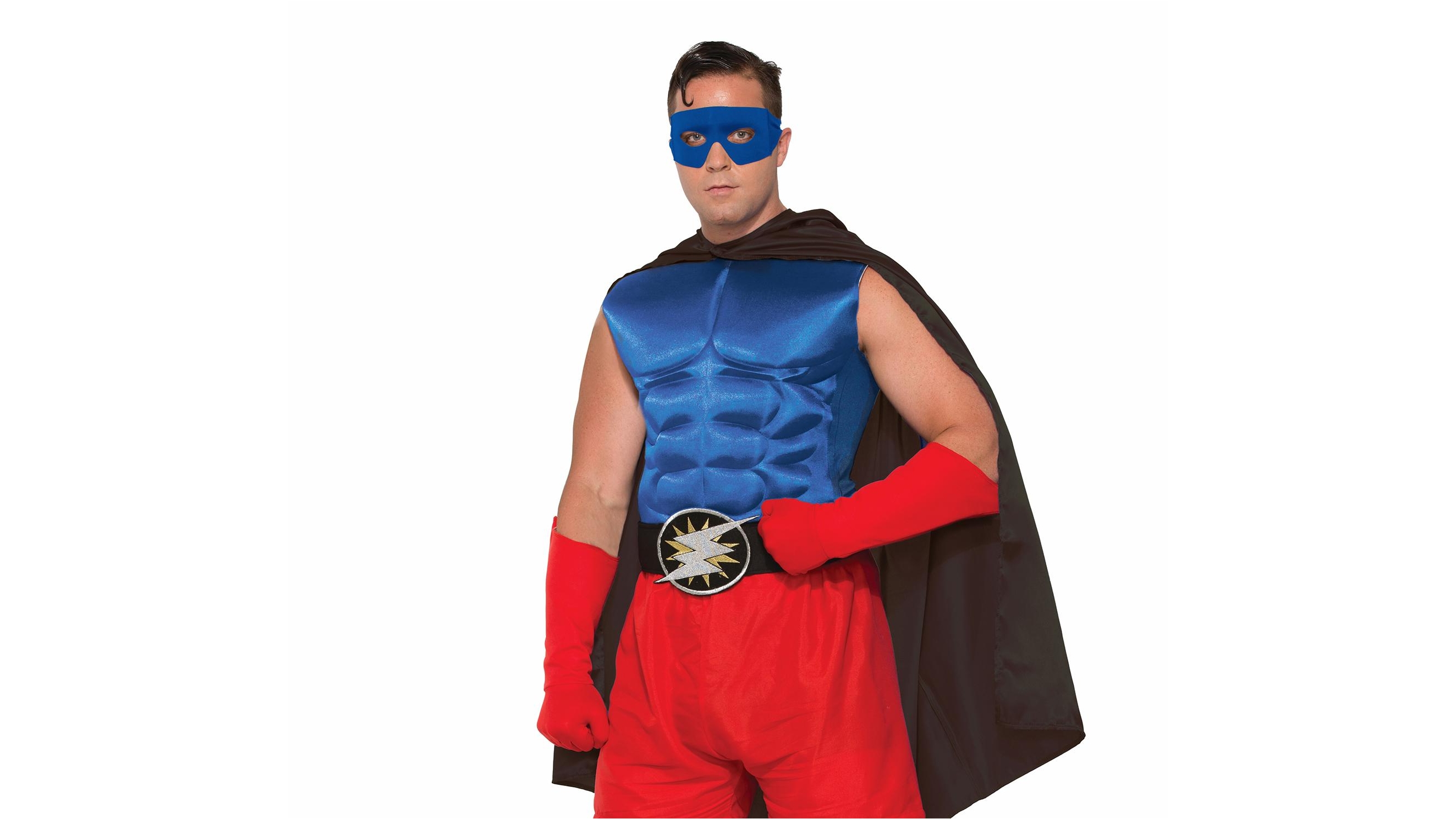 Rubies Deerfield Hero Muscle Chest Blue - Adult