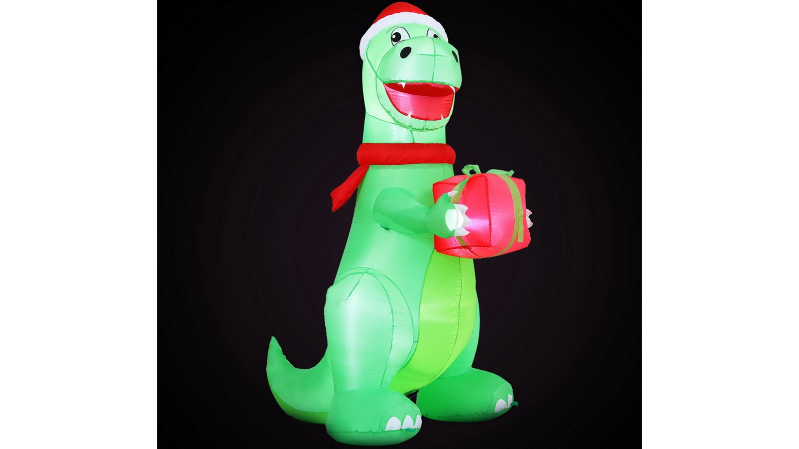 Jingle Jollys 1.8metre Christmas Inflatable Dinosaur