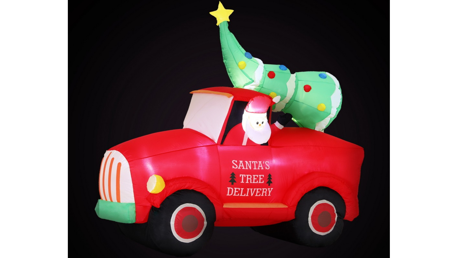Jingle Jollys 1.6metre Christmas Inflatable Santa Truck