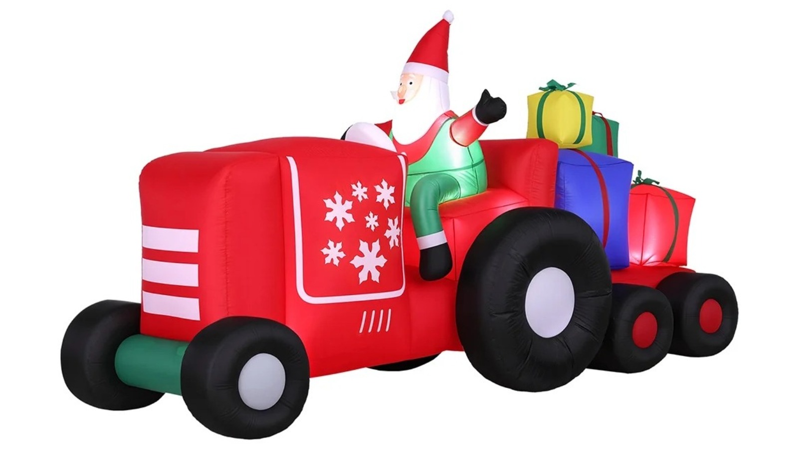 Jingle Jollys 2.6m Christmas Inflatable Santa Truck
