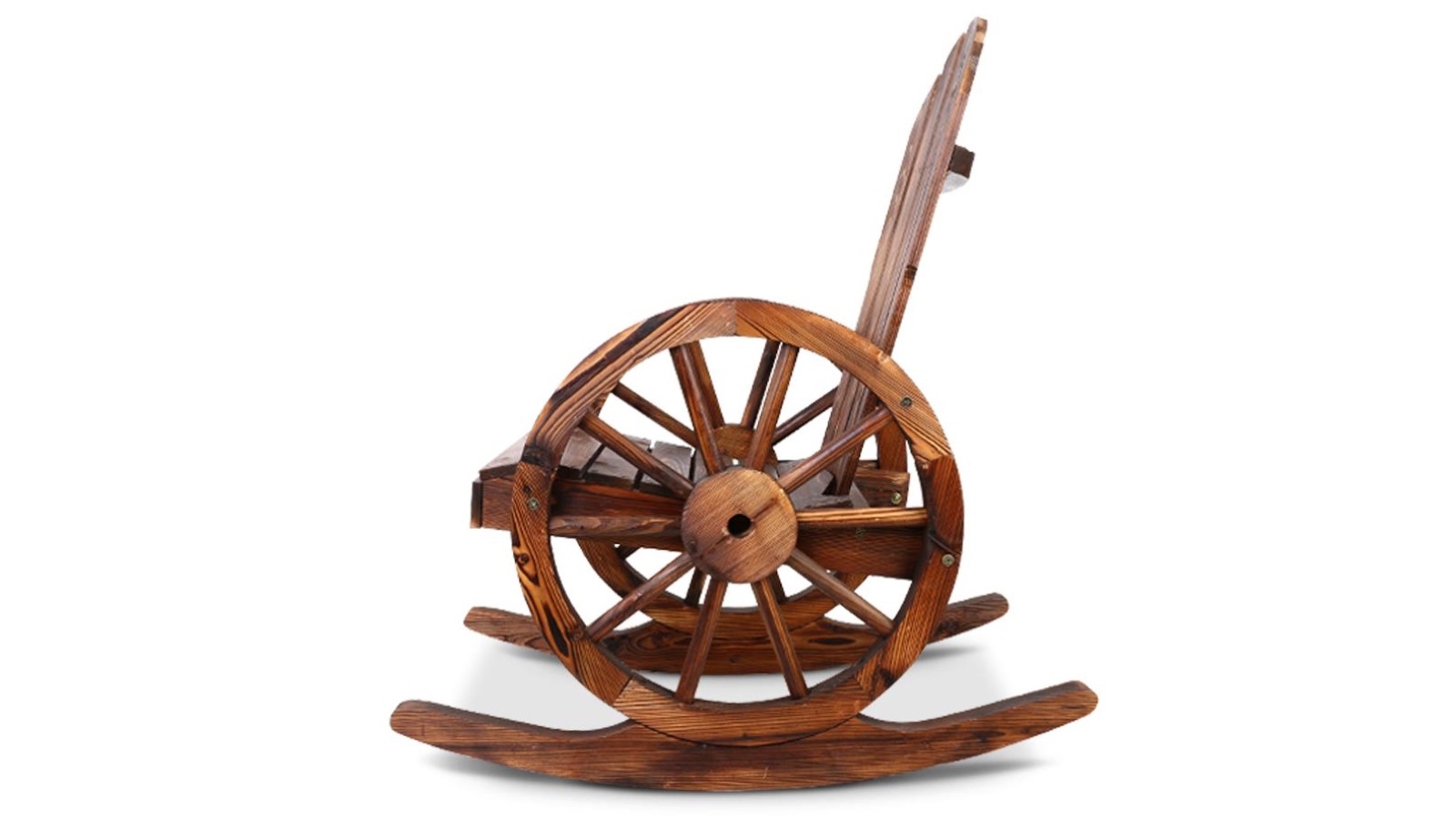 Gardeon Outdoor Wooden Wagon Rocking Chair Harvey Norman