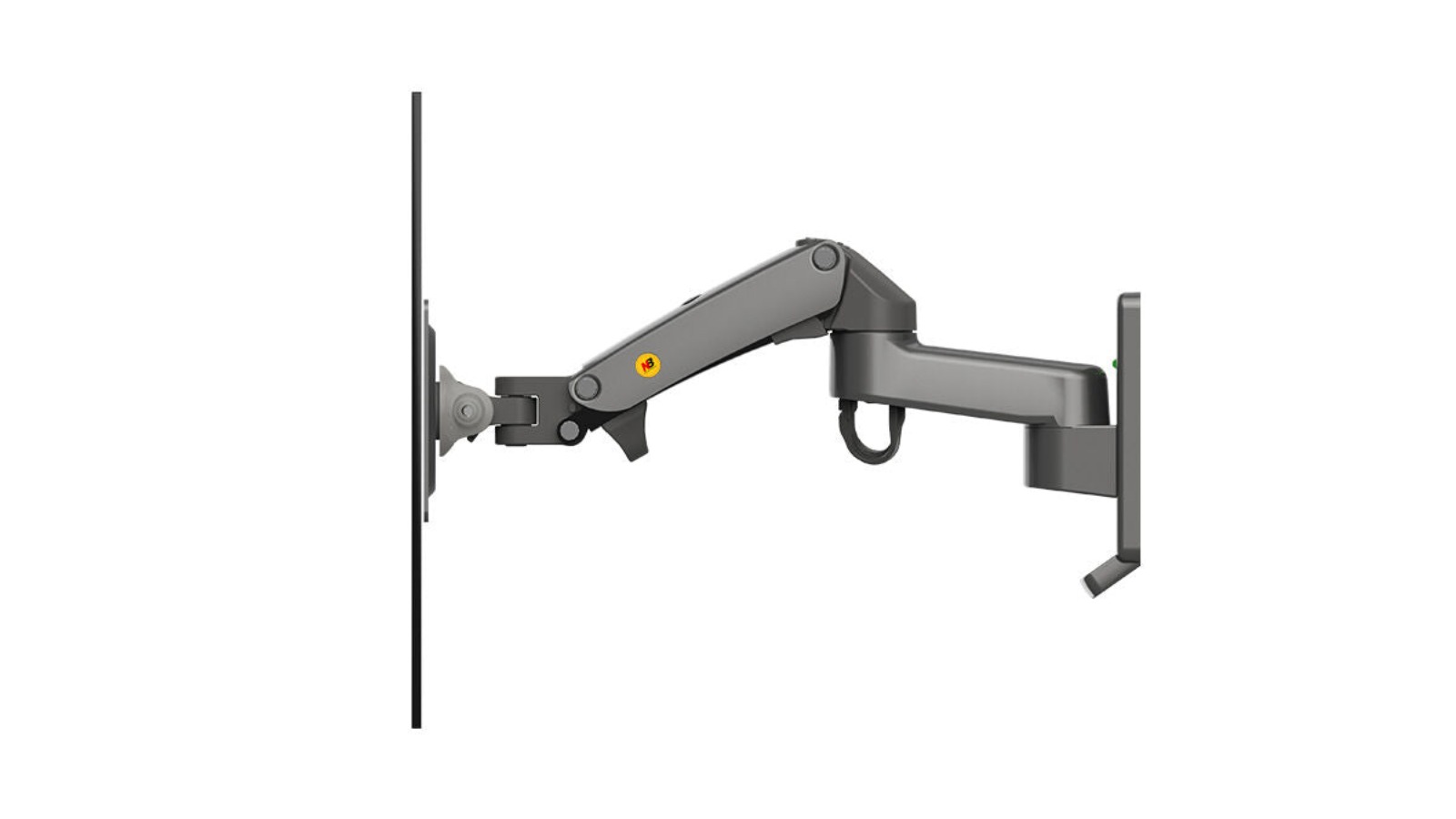 North Bayou F150 Laptop Wall-Mount with Gas Strut and Tray