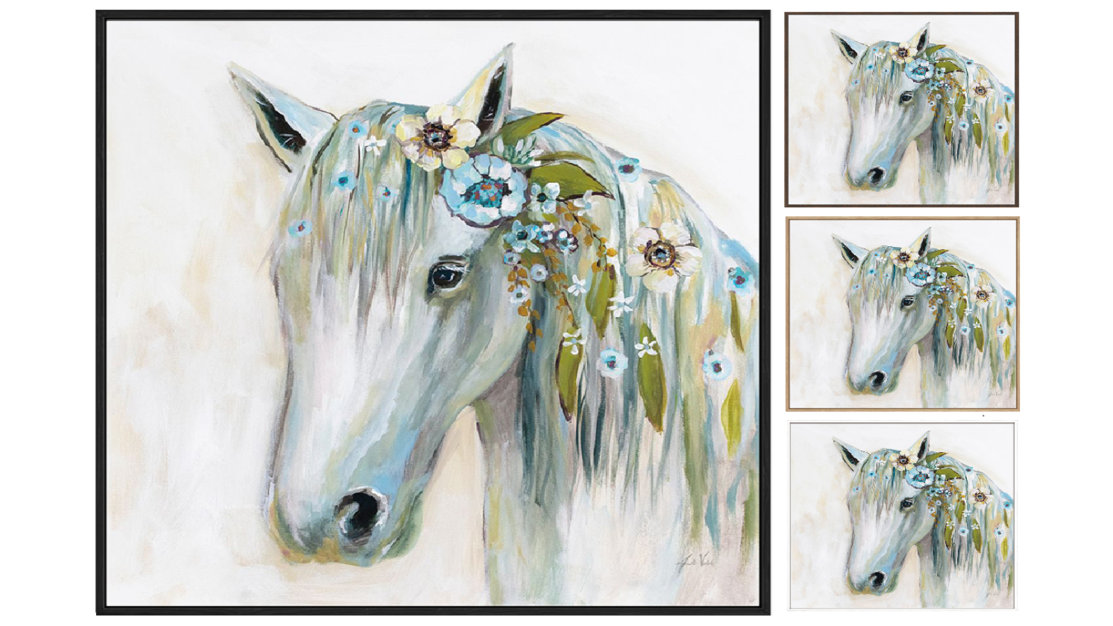 La Grolla Lovely II Blue Flowers Gallery Wall Art