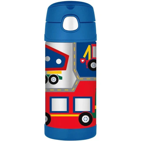 Thermos Funtainer Stainless Steel Drink Bottle 355ml - Blue Truck