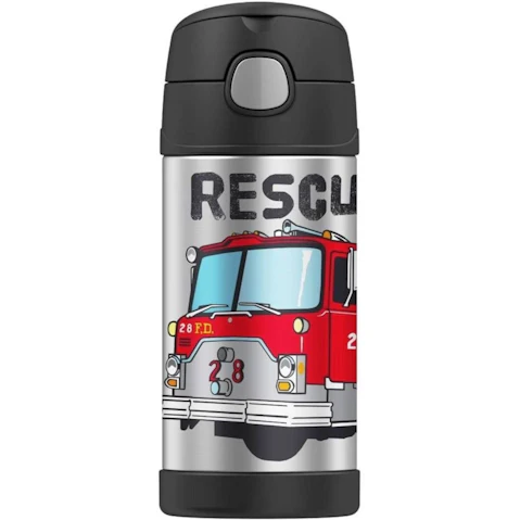 Thermos Funtainer Stainless Steel Drink Bottle 355ml - Firetruck