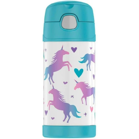 Thermos Funtainer Stainless Steel Drink Bottle 355ml - Unicorns
