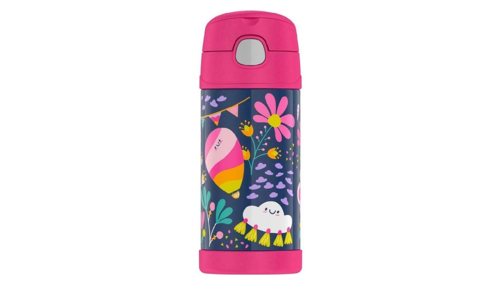 Thermos Funtainer Stainless Steel Drink Bottle 355ml - Whimsical Clouds.