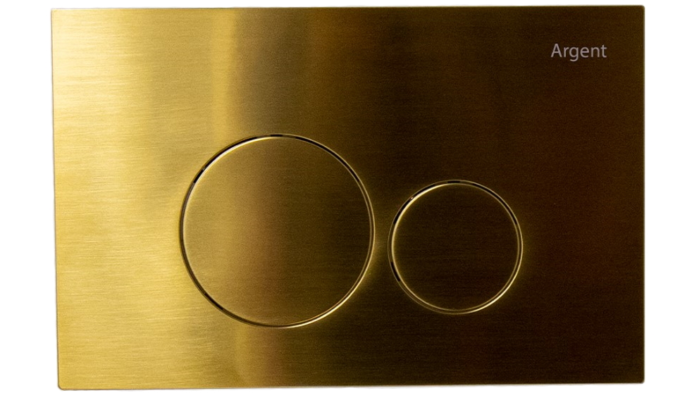 Argent Grace Mechanical Round Flush Plate - Brushed Gold