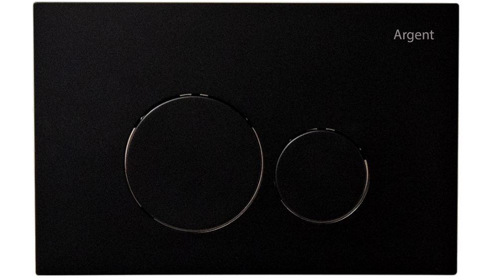 Argent Grace Mechanical Round Flush Plate - Matte Black