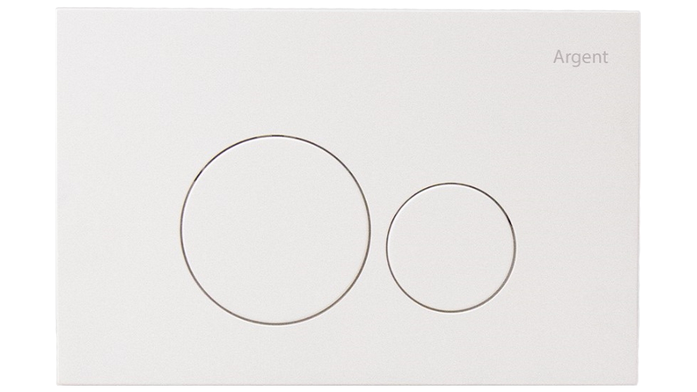 Argent Grace Mechanical Round Flush Plate - Matte White