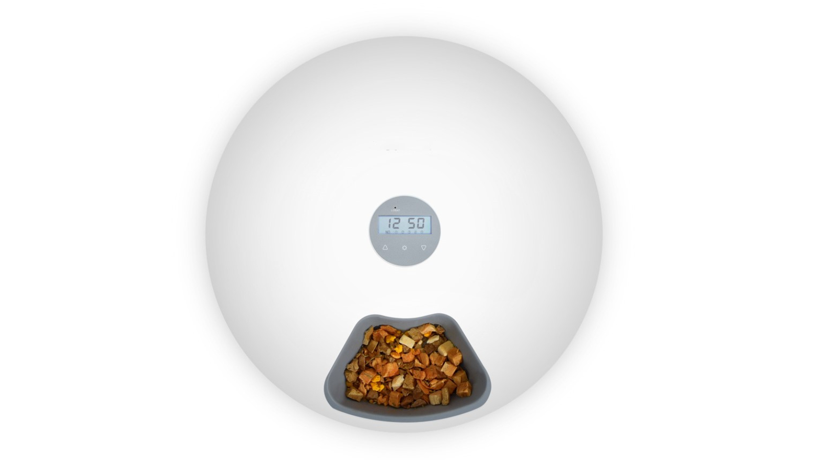YES4PETS 6 Meal Automatic Pet Food Feeder Dispenser with Programmable Timer - White