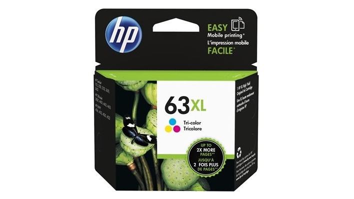 HP 63 XL Ink Cartridge Instant Ink Compatible - Tri-Colour