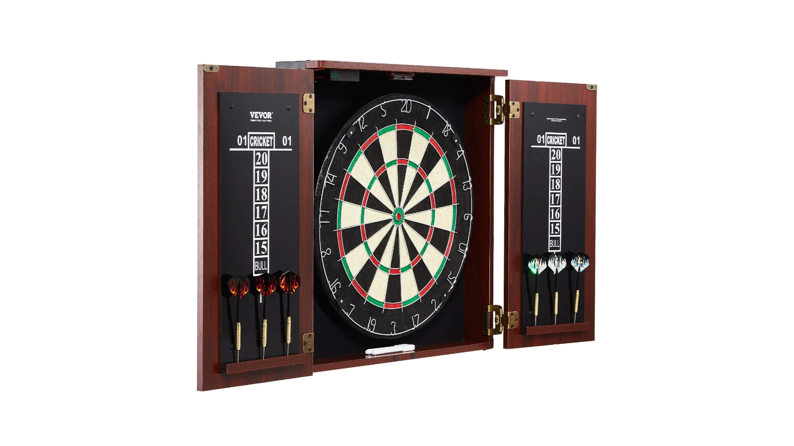 Pretty & Practical Dartboard and Cabinet Set