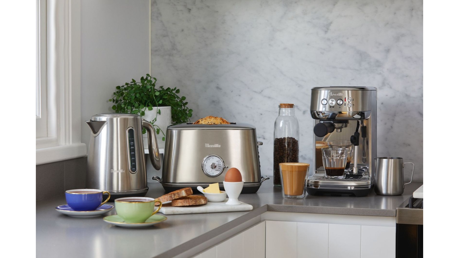 Breville The Bambino Plus Espresso Coffee Machine Stainless Steel