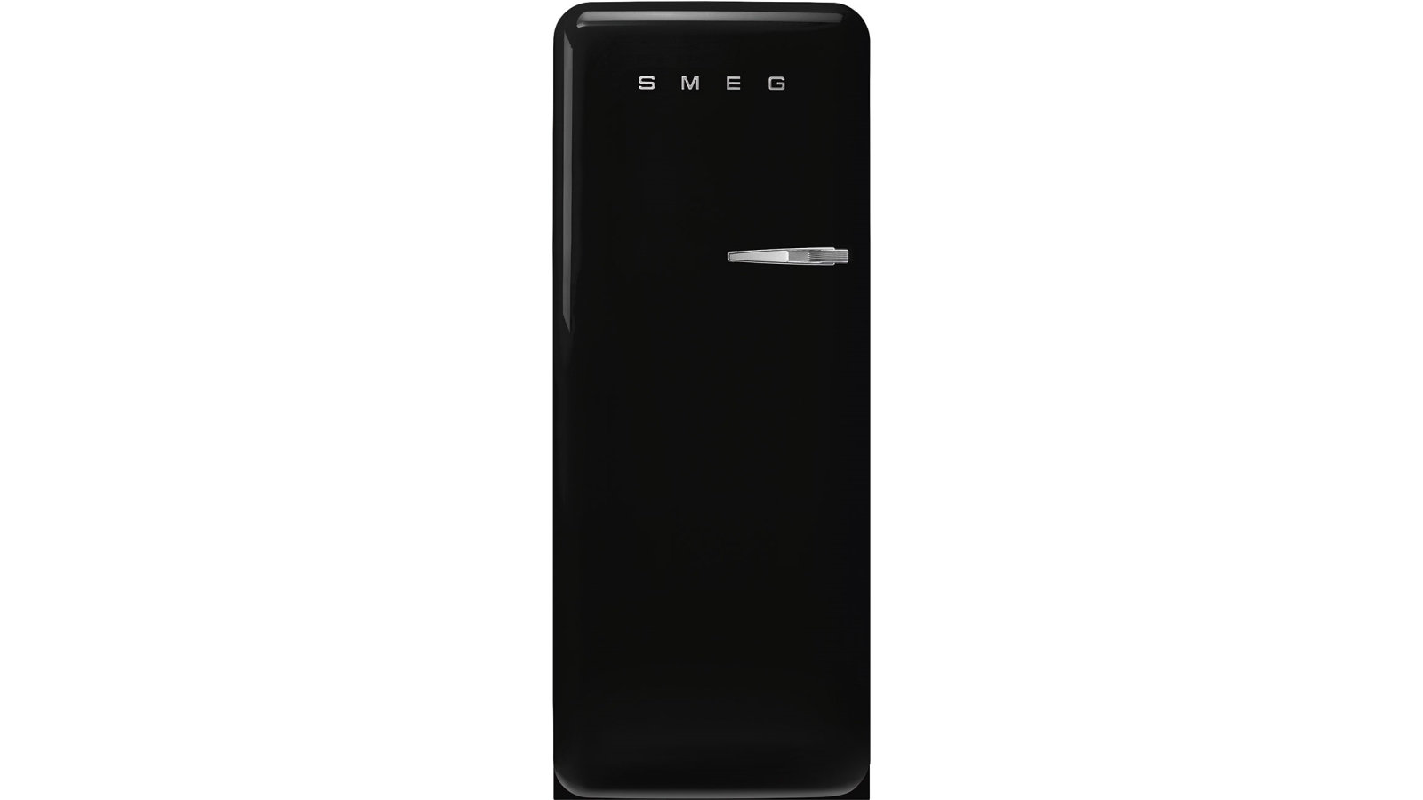 Smeg 270L 50's Style Retro Left Hinge Single Door Fridge - Black
