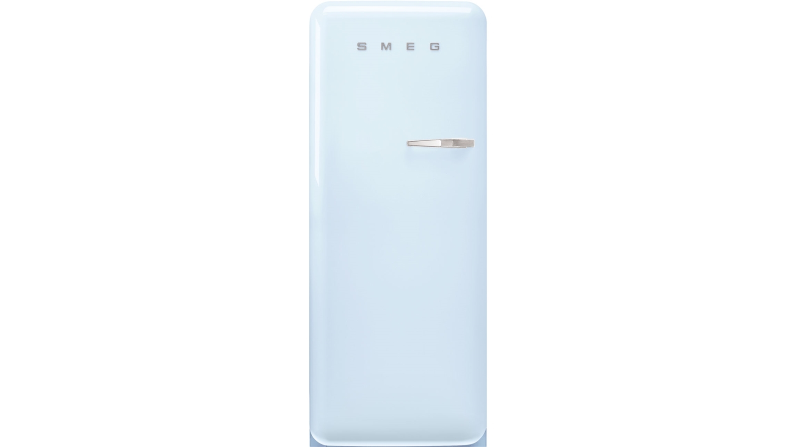 Smeg 270L 50's Style Retro Left Hinge Single Door Fridge - Pastel Blue