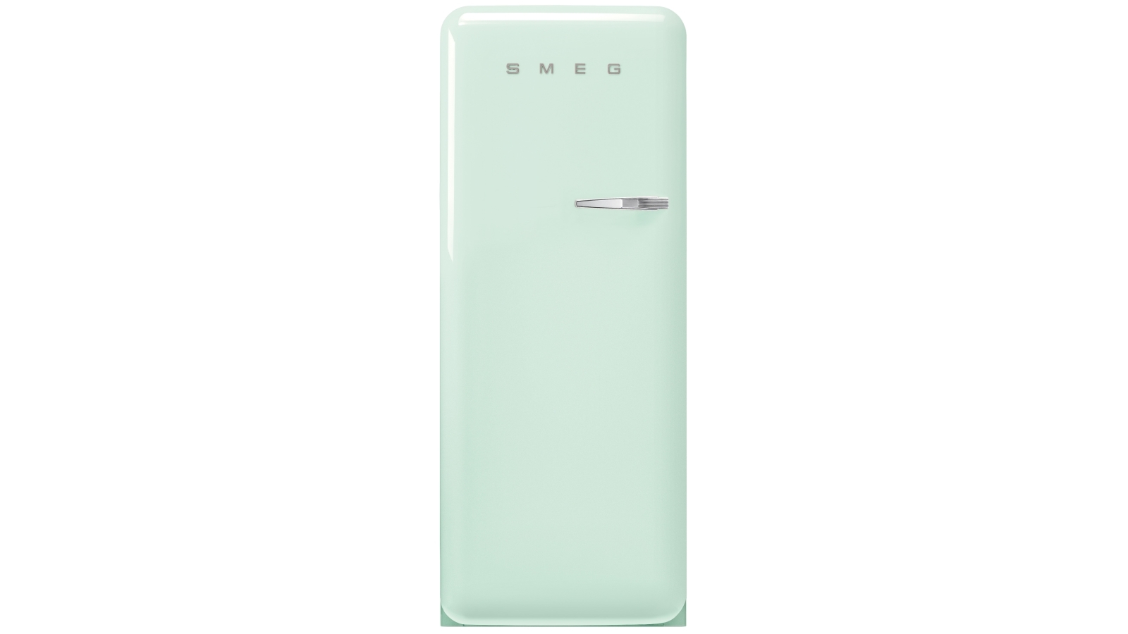 Smeg 270L 50's Style Retro Left Hinge Single Door Fridge - Pastel Green