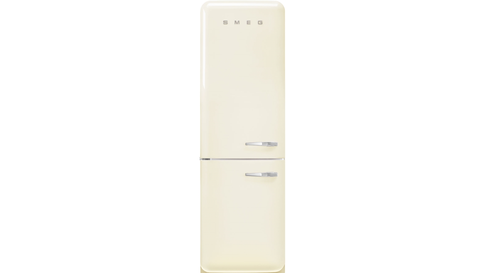 Smeg 331L 50's Style Retro Left Hinge Bottom Mount Fridge - Cream