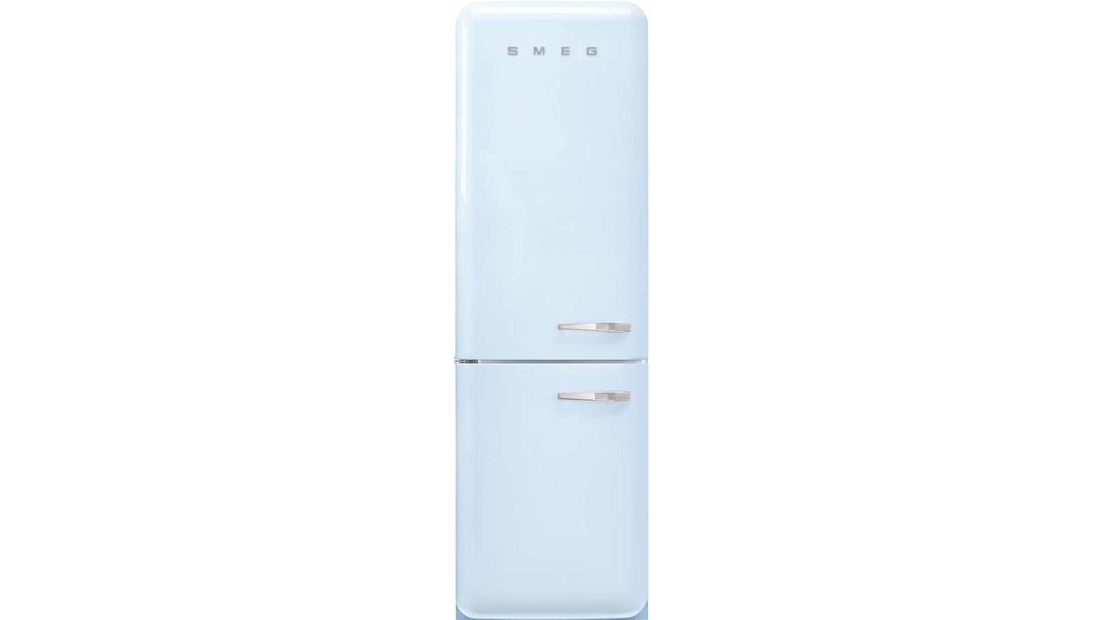 Smeg 331L 50's Style Retro Left Hinge Bottom Mount Fridge - Pastel Blue