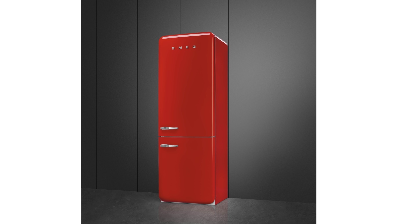 Smeg 510L 50 s Style Retro Right Hinge Bottom Mount Fridge Red Harvey Norman