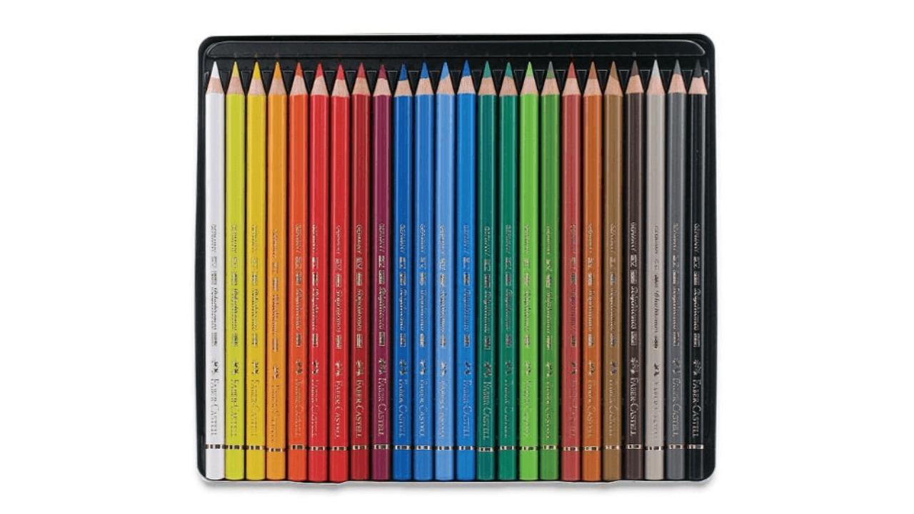 Faber Castell Pack of 24 Polychromos Artist Colouring Pencil Set