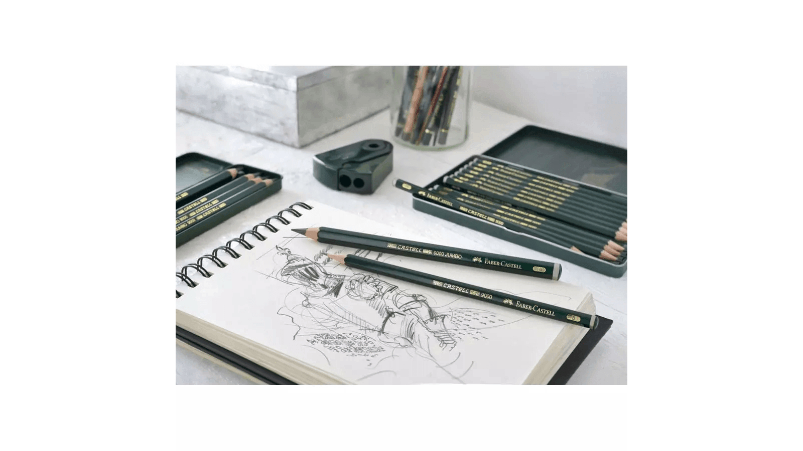 Crayon Graphite Faber-Castell 119065 Castell 9000 Lot De 12 Crayons De Papier Faber Castel