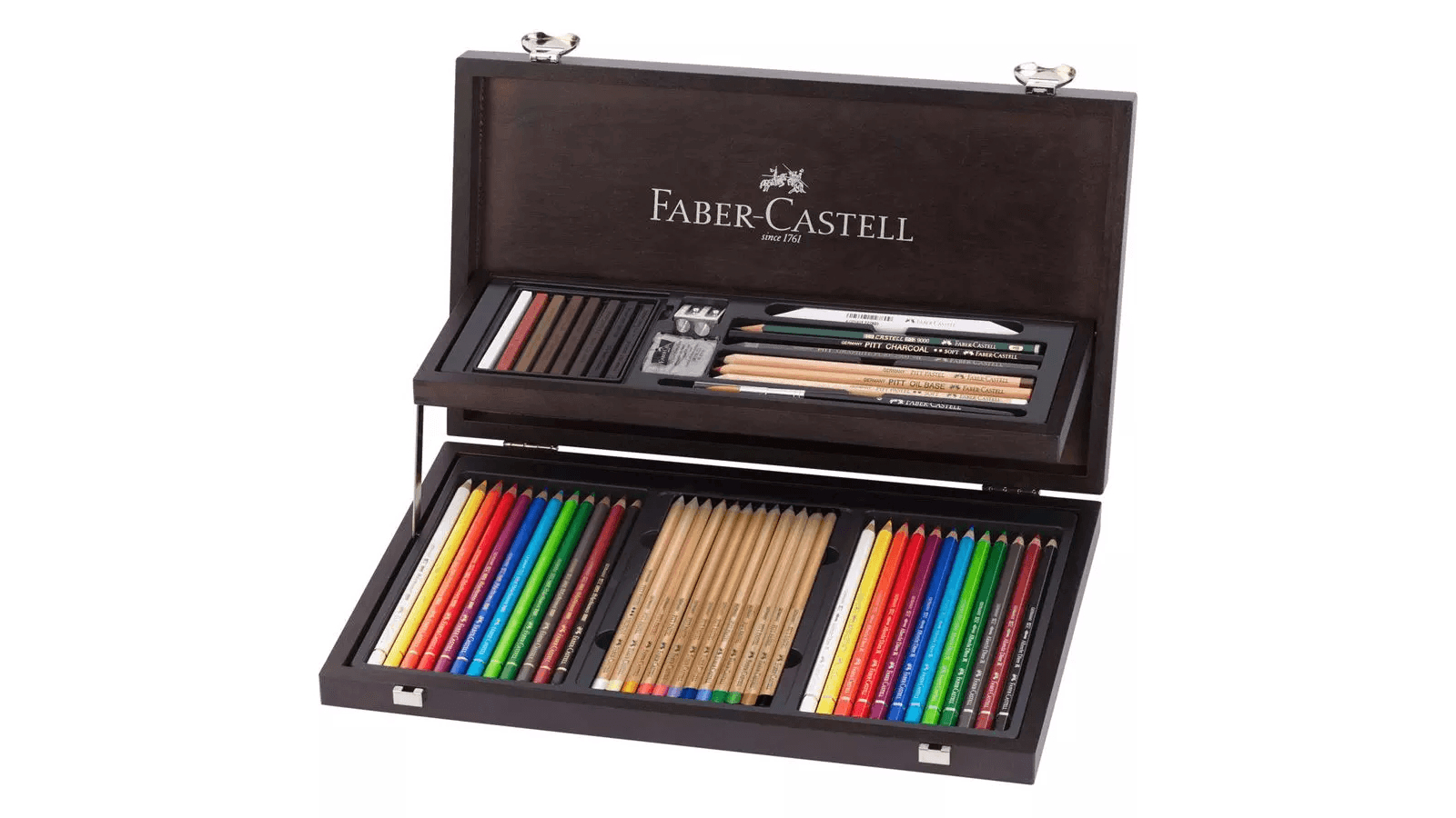 Faber Castell 53 Piece Art Graphic Pencil with Wooden Case Set