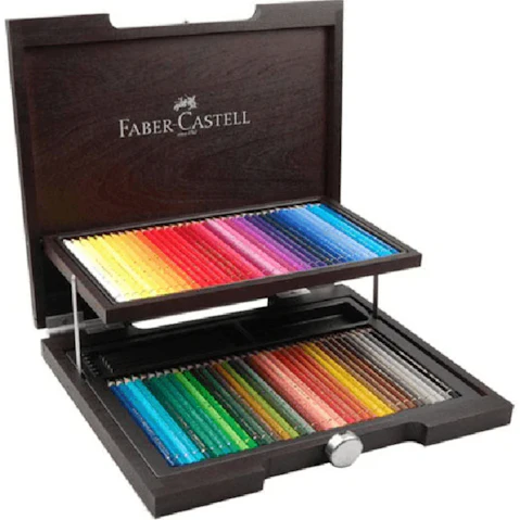 Faber Castell 72 Colour Polychromos Pencils Wooden Box Case Set