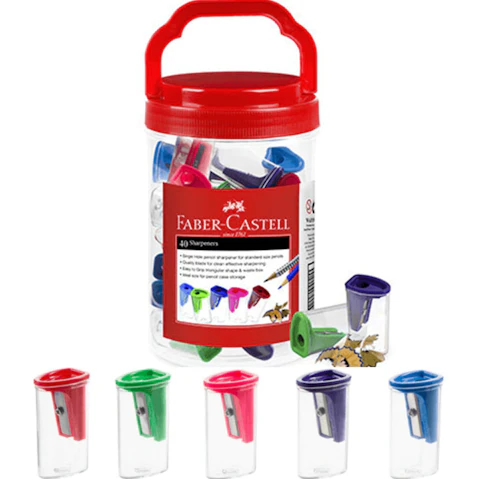 Faber Castell Pack of 40 Single Hole Pencil Sharpener
