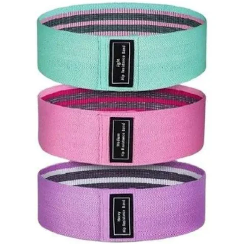 Kangaroo Fitness 3 Piece Resistance Band for Legs and Butt - Pink