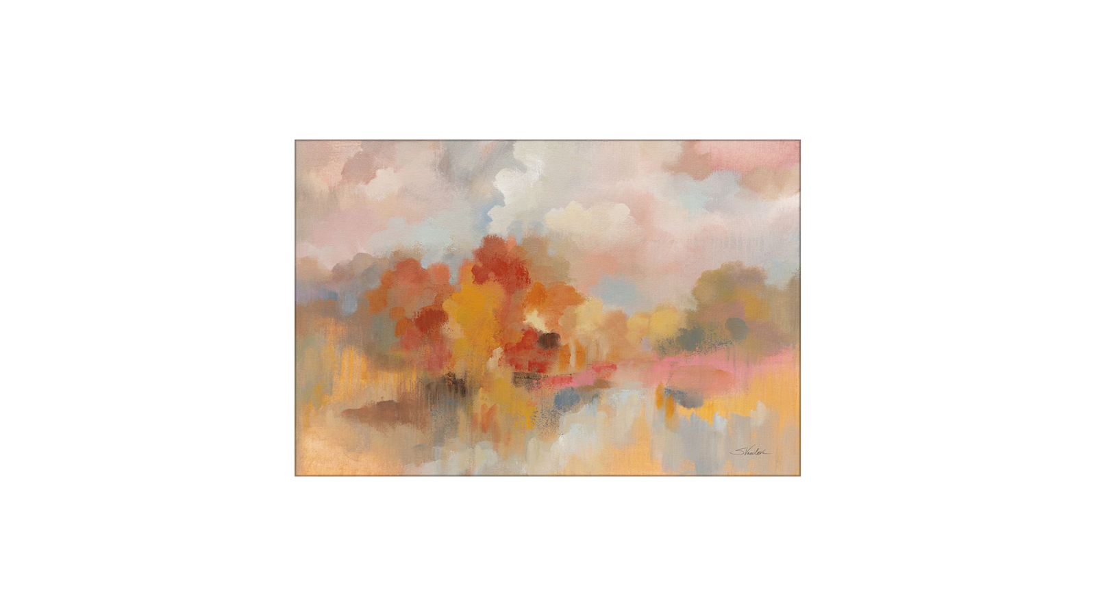 La Grolla Fall Sunrise Unframed Canvas Wall Art